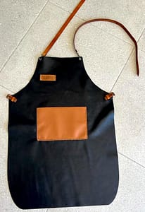 black apron